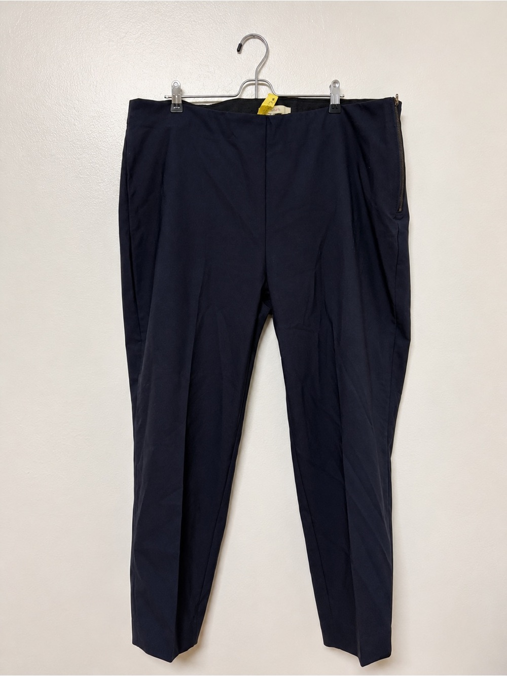 Lark & Ro Women’s Navy Pull-On Ankle Pants Size 20 Stretch Career Work Pants